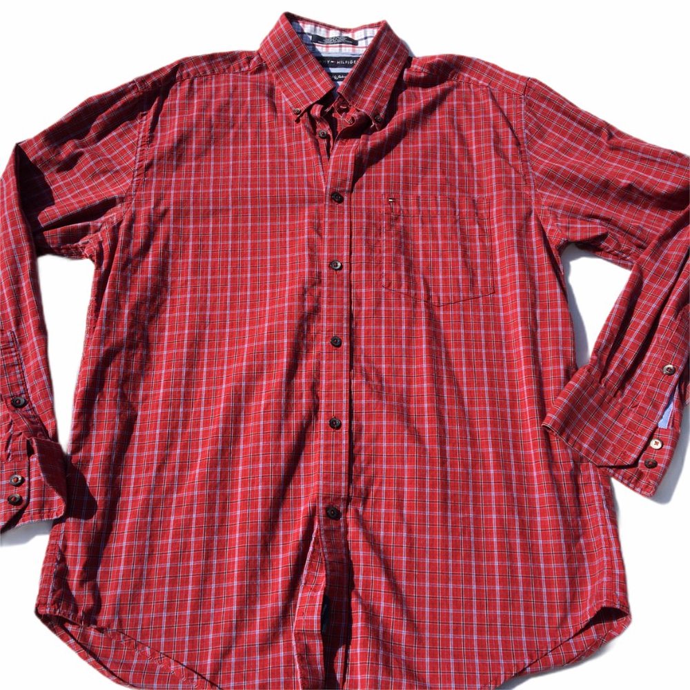 Tommy Hilfiger Long Sleeve Button Down Shirt Large
